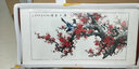 迅典梅花手绘国画中式梅开五福客厅装饰画喜上眉梢挂画沙发背景墙字画 喜上眉梢 实木带框63*123厘米 实拍图