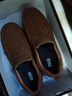 骆驼（CAMEL）男鞋真皮防滑厚底增高一脚蹬套脚乐福鞋经典休闲商务正装皮鞋男士 古铜色 39 实拍图