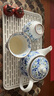 千代源光峰小蓝芽线唐草茶杯茶壶 日本原装进口陶瓷品茗杯日式茶具套装 小蓝芽茶杯 实拍图