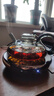高茗鼠尾玻璃煮茶壶2024新款电陶炉煮茶器财鼠高档加厚茶水分离泡茶壶 诗园炉+财鼠壶 550ml 实拍图