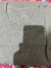 浪莎100%纯棉秋衣男单件上衣高端低领中老年保暖内衣套装秋裤全棉毛衫 ·【浅灰上衣】·圆领100%纯棉 L /170 实拍图