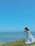 具趣蓝色无袖露肩连衣裙子女夏季2025新款海边度假高级感气质宽松长裙 蓝色 M 85-105斤 晒单实拍图
