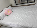 进出口重磅真丝四件套桑蚕丝床单高级感被套双面丝绸床上用品4 珠光白【顺丰速发】 1.2m床单款四件套-被套150*200cm 实拍图