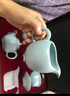 苏氏陶瓷（SUSHI CERAMICS）汝窑茶具套装可开片可养的汝瓷三才盖碗功夫茶杯泡茶壶茶具礼盒装 实拍图