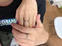 MZMZ铂金情侣戒指男女对戒白金活口结婚订婚告白生日纪念日礼物送女友 轻奢款-LOVE情侣对戒【玫瑰金】 实拍图