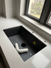 悍高（HIGOLD）石英石水槽洗菜盆单槽厨房水槽洗碗池台上台下盆厨房洗菜水池 680*480黑色裸槽 实拍图