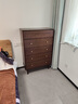 柏梦可实木斗柜中古风卧室收纳柜五斗柜小户型客厅靠墙储物抽屉床尾边柜 全实木五斗80*40*121cm-胡桃色 实拍图