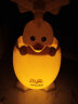 小妮秋卡通小夜灯氛围灯彩灯台灯装饰灯生日儿童学生圣诞节礼物男孩女孩 蛋壳（黄色鸭子）+手提袋 实拍图