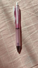 斑马牌（ZEBRA）学霸利器中性笔 0.4mm子弹头按动软胶笔握签字笔 笔记速干笔 JJSZ49 透明浅粉杆黒芯 5支装 实拍图