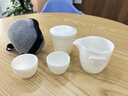 TOUCH MISS 旅行茶具套装车载高档羊脂玉白瓷快客杯一壶二杯过滤内胆泡茶壶 羊脂玉瓷祥云快客 实拍图