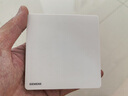 西门子（SIEMENS）开关面板 一开双控开关 纤薄哑光暗装面板 灵煜雾沙白 实拍图