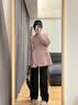 棉致夏季冰丝阔腿休闲裤子女2026新款高腰宽松显瘦直筒垂感薄款西装裤 175黑色【高品质21.5】 L 110-125斤 实拍图