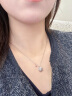 中国黄金 足银一贝子项链女简约复古锁骨链吊坠生日情人节礼物送女友 【经典品牌礼盒】*八仓发货/极速送达 实拍图