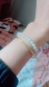 中国黄金（CHINA GOLD）浅晴水天然和田玉手串女玉石串珠手链纪念日生日礼物送女朋友老婆 浅水晴和田玉转运珠手串【6mm】 实拍图