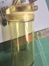 特百惠（Tupperware）晶彩mini塑料杯280ML 男女学生儿童双饮口便携水杯子 奶油黄 实拍图
