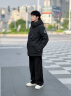 波司登（BOSIDENG）冬季极寒羽绒服鹅绒男短款连帽新国标90绒商场同款宽松外套 【店长推荐】黑色8056 XL 175/96A 体重约130-140斤 实拍图