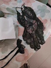 浪莎（LangSha）纯欲性感睡衣女情趣内衣蕾丝吊带小妈包臀睡裙夫妻调情约会战袍 黑色连体衣 均码 [建议85-100斤]保密发货 实拍图