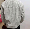 NASADKGM外套男美式复古工装衬衫夹克男宽松休闲百搭情侣上衣服大码男装 黑灰 XL 实拍图