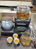 WEIQIWUDE韦奇伍德蒸汽煮茶壶电茶炉喷淋式煮茶器养生萃茶机带消毒台嵌两用纯钛底盘纯钛茶漏拒绝涂层喷钛 黑双炉316材质(发热盘+茶漏)定制款15号发货 实拍图
