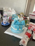 IMVE爱莎水晶球音乐盒儿童礼物送小女生八音盒玩具女孩生日礼物3-14岁 大号粉蓝旋转木马（声控+飘雪） 实拍图