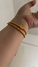 潮宏基 圆珠古法黄金手链女士足金手绳送妈妈送女友圣诞礼物 计价 约6.4g 实拍图