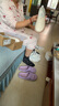 ZHR休闲鞋女减龄撞色牛皮小白鞋女时髦果冻底运动鞋女ins潮流百搭 A66 米色 39 实拍图
