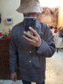 【重磅全棉】磨毛宽松工装衬衫纯色日系长袖休闲衬男春秋外套 灰色 2234-CPH 2XL 【建议140-160斤】 实拍图