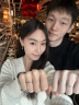 AIF小王子玫瑰花情侣对戒足银情侣戒指钟久久情人节520送女朋友礼物 小王子玫瑰花对戒/七仓当次日达 实拍图