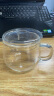 美斯尼 茶杯玻璃茶水分离杯茶具花茶杯加厚耐热玻璃水杯居家办公泡茶杯 小蜜蜂（加厚款）320毫升 实拍图