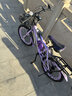 儿童自行车6-10岁7-12岁女童学生车小孩脚踏车单速变速碟刹山地车 高配紫色丨单速+后货架+大礼包 20寸【适合身高130-150cm】 实拍图