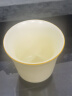 象运福黄龙玉汝窑品茗杯个人杯陶瓷主人杯蝉翼开片可养陶瓷单杯功夫茶具 （黄玉汝）钟杯 70ml 1只 实拍图