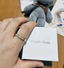Colaivkloia情侣戒指男女对戒一对满天星素圈婚戒尾戒情人节生日礼物送男女友 JZ0301满天星（白金色） 美号7号 实拍图