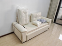 派町 沙发床 现代简约奶油风猫爪皮小户型客厅坐卧折叠两用新款直排 外径1.8米可储物 高密度海绵版-加厚1.2MM猫爪皮 实拍图