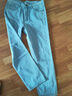 AEMAPE苹果纯棉秋冬季牛仔裤中老年高腰深裆宽松直筒爸爸装百搭加绒长裤 （薄款）B款#浅蓝色 33 (2尺6) 实拍图