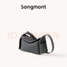 Songmont挂耳系列屋檐包mini设计师款头层牛皮通勤斜挎hobo包 瓦砾灰 预售8天 实拍图