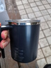 米小舒自动搅拌杯咖啡杯充电懒人磁力电动旋转杯子豆奶蛋白粉生日礼物 全自动搅拌杯黛黑色 360ML 实拍图