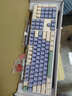 红龙（REDRAGON）KS104-B 机械键盘 有线键盘 全键热插拔PBT键帽104键游戏办公键盘RGB背光 海之盐-火红轴 实拍图