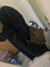 无印良品（MUJI）女式 起毛 V领长袖连衣裙 女款长裙裙子秋冬 女装 BC2FBC3A 深藏青色 M (160/84A) 实拍图