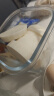 欣美雅（xinmeiya）可微波炉加热玻璃饭盒分隔型便当盒保温上班族学生餐盒套装保鲜盒 【加高加厚】方形蓝色 1000ml 实拍图