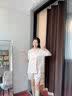 帕兰朵【凉感冰丝】情侣冰丝睡衣女开衫家居服女夏2025可外穿短裤套装L 实拍图
