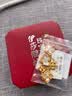 伊莎维拉18k黄金四叶草手链红玉髓白贝母幸运草au750五花 新年生日礼物 实拍图