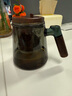忆壶茶茶壶玻璃泡茶壶茶水分离壶飘逸杯泡茶杯懒人茶具办公功夫茶具 【黑色】木璃飘逸壶600ml 实拍图