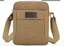 畅印单肩斜挎男帆布潮动户外休闲男士迷你背手机帆布男包小跨包背包 卡其色 实拍图