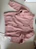 OAK FAMILY新品秋冬新品长袖毛衣全棉开衫女宝宝针织衫轻暖纯棉薄外套 粉色 110 cm 实拍图