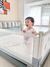 迪士尼婴儿床围栏1.8*2.0米三面床上围挡安全护栏儿童宝宝防摔床边挡板 灰白撞色 1.5m 单面装 实拍图