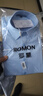 罗蒙（ROMON）短袖衬衫男士2025夏季凉感棉质上衣商务休闲正装白衬衣MQ21蓝色39 实拍图