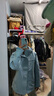 拓路者朱雀冲锋衣女三合一户外登山服外套防风防水抓绒保暖夹克宽松女款 冰川蓝-单冲无内胆 M 实拍图