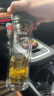 富光抗菌玻璃杯 双层高硼硅泡茶杯子 茶水分离杯 办公水杯男女士330ml 实拍图