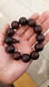 今夕印度小叶紫檀手串佛珠老料顺纹高油密檀香紫檀木念珠文玩手链男女 紫檀 20mm 高油密 实拍图