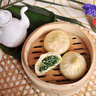 五亭【手工制作80g*6只】扬州包子青菜包多口味早餐速冻扬州特产 【手工制作】480g荠菜（6只） 实拍图
